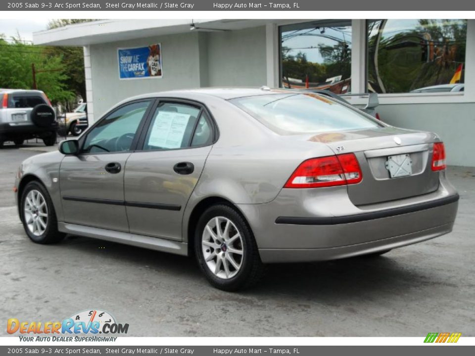 2005 Saab 9-3 Arc Sport Sedan Steel Gray Metallic / Slate Gray Photo #11