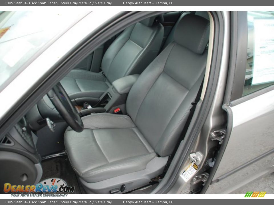 Slate Gray Interior - 2005 Saab 9-3 Arc Sport Sedan Photo #17