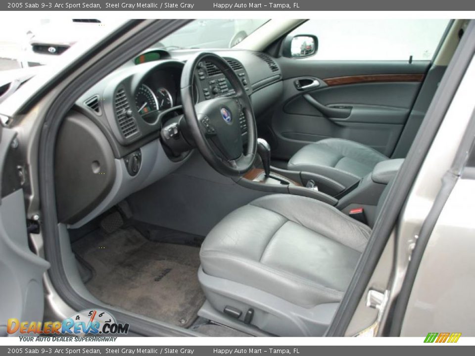 Slate Gray Interior - 2005 Saab 9-3 Arc Sport Sedan Photo #18