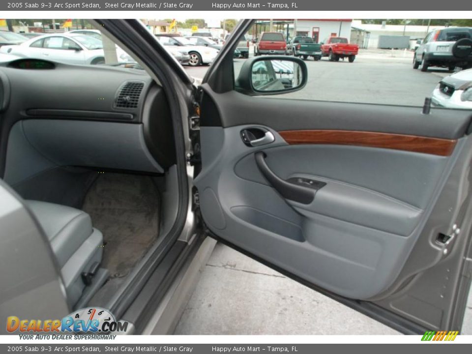2005 Saab 9-3 Arc Sport Sedan Steel Gray Metallic / Slate Gray Photo #21