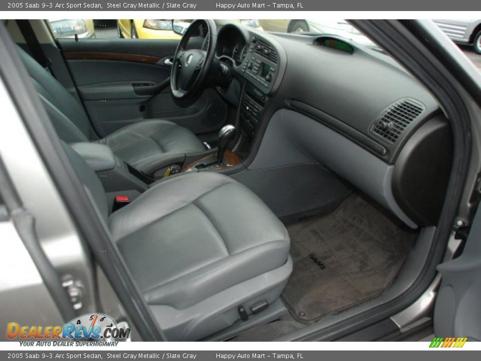 Slate Gray Interior - 2005 Saab 9-3 Arc Sport Sedan Photo #22