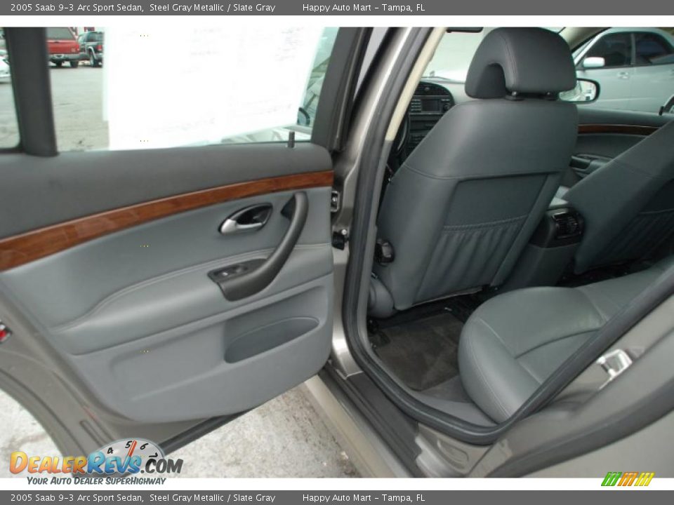 2005 Saab 9-3 Arc Sport Sedan Steel Gray Metallic / Slate Gray Photo #24