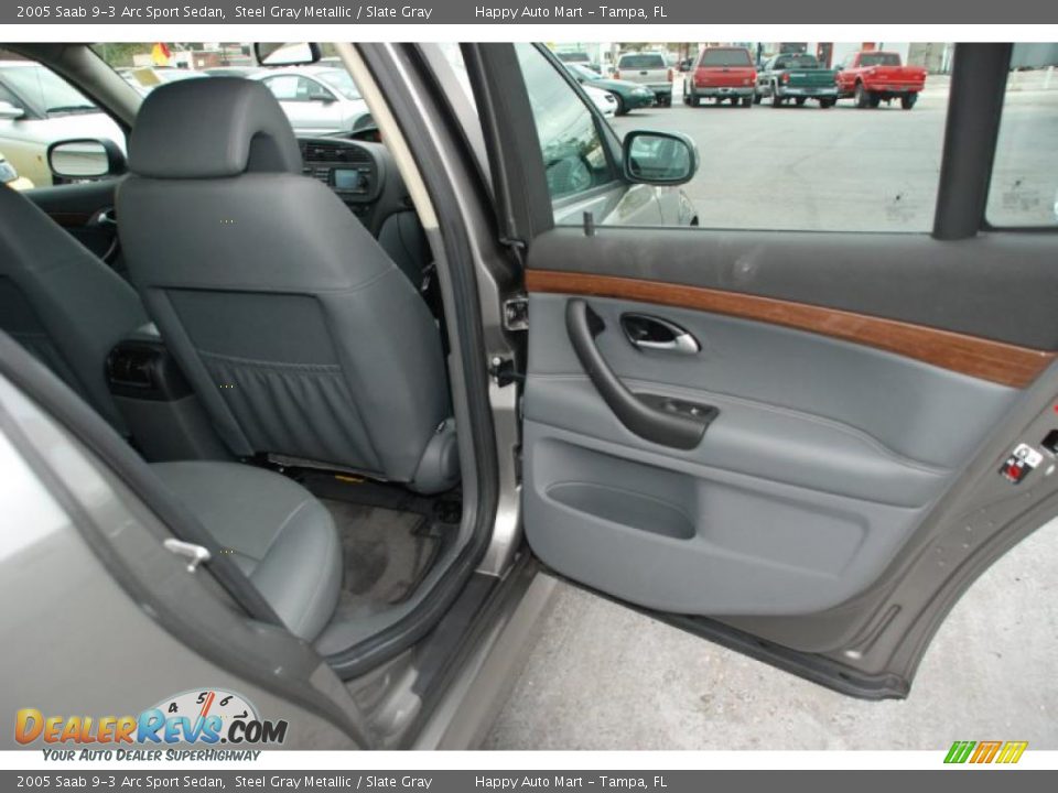 2005 Saab 9-3 Arc Sport Sedan Steel Gray Metallic / Slate Gray Photo #25