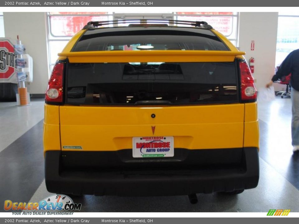 2002 Pontiac Aztek Aztec Yellow / Dark Gray Photo #5