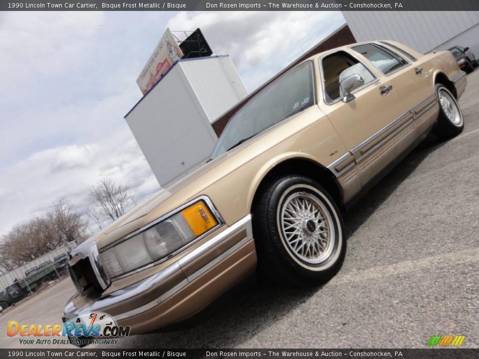 1990 Lincoln Town Car Cartier Bisque Frost Metallic / Bisque Photo #1