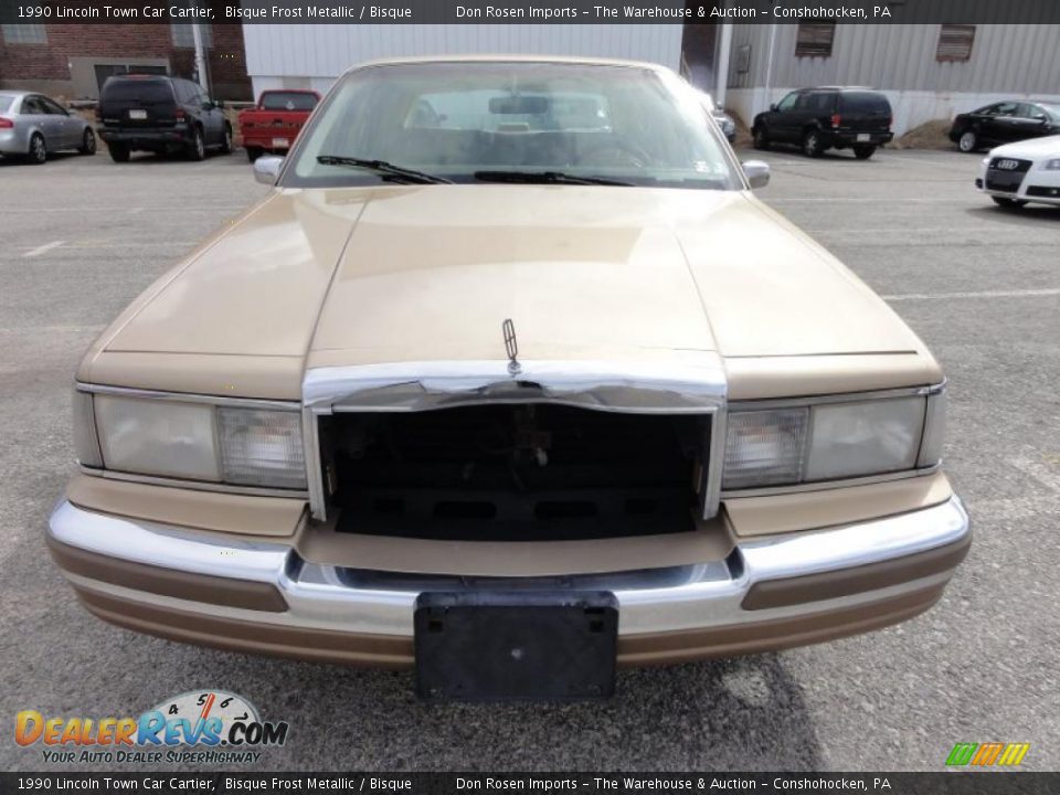 1990 Lincoln Town Car Cartier Bisque Frost Metallic / Bisque Photo #3