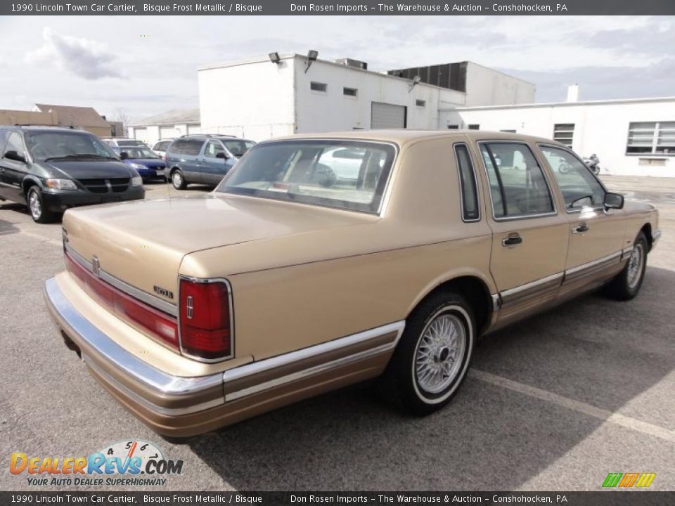 Bisque Frost Metallic 1990 Lincoln Town Car Cartier Photo #8