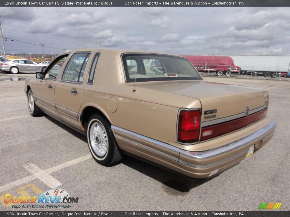 Bisque Frost Metallic 1990 Lincoln Town Car Cartier Photo #10