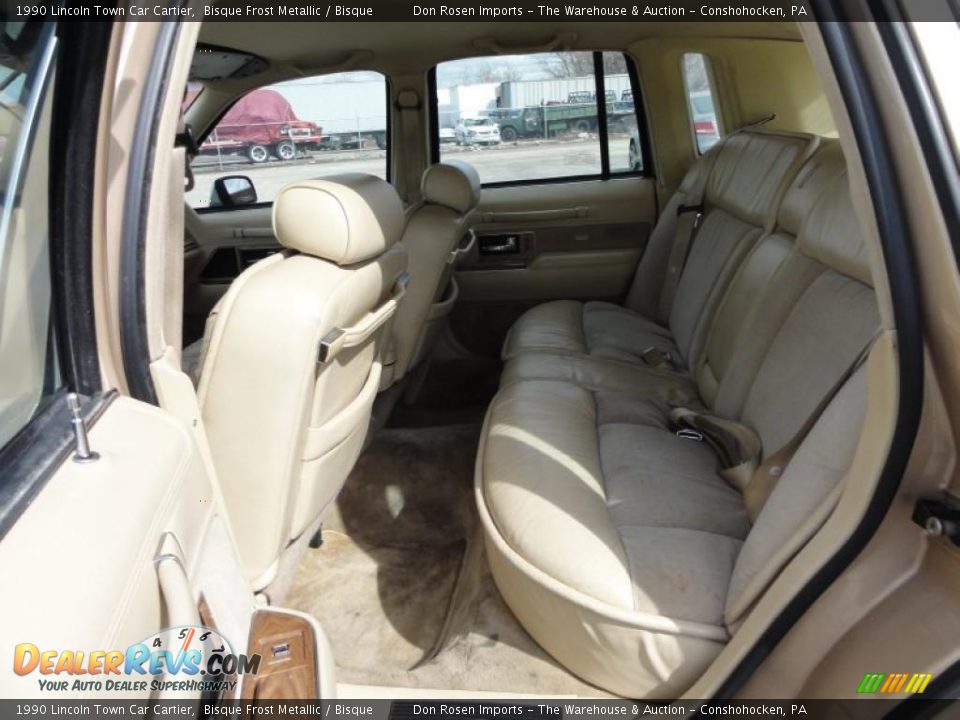 Bisque Interior - 1990 Lincoln Town Car Cartier Photo #26