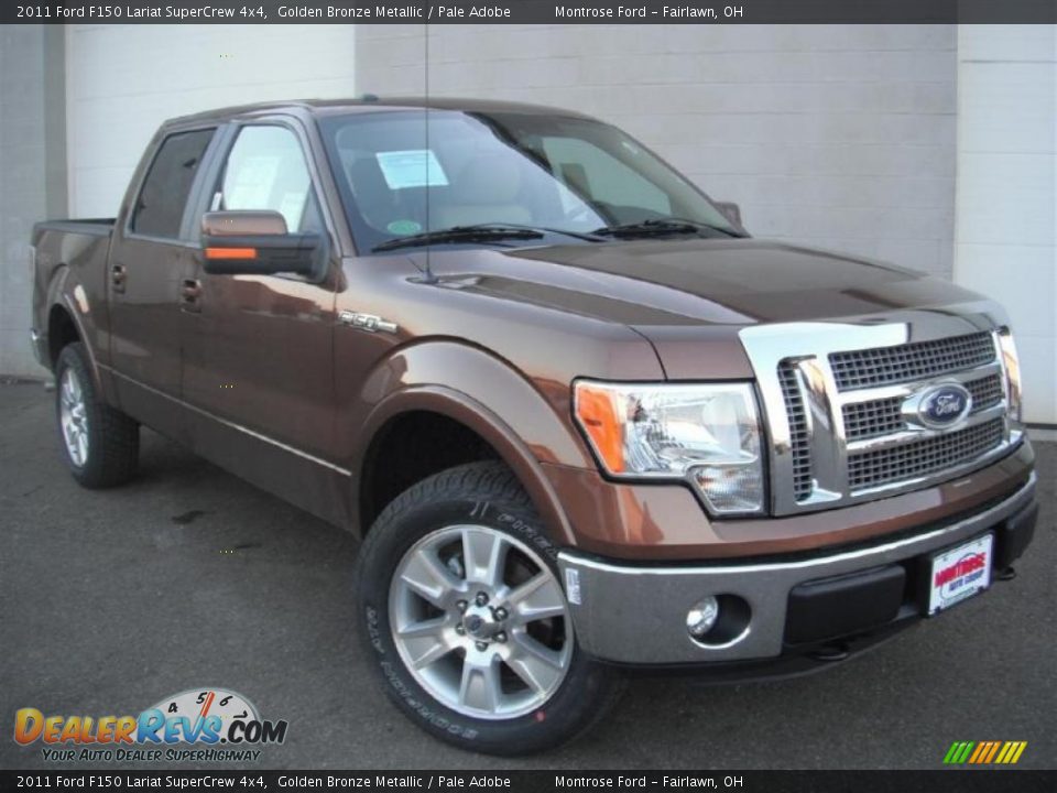 2011 Ford F150 Lariat SuperCrew 4x4 Golden Bronze Metallic / Pale Adobe Photo #2