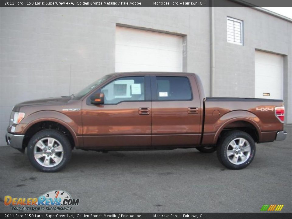 Golden Bronze Metallic 2011 Ford F150 Lariat SuperCrew 4x4 Photo #3