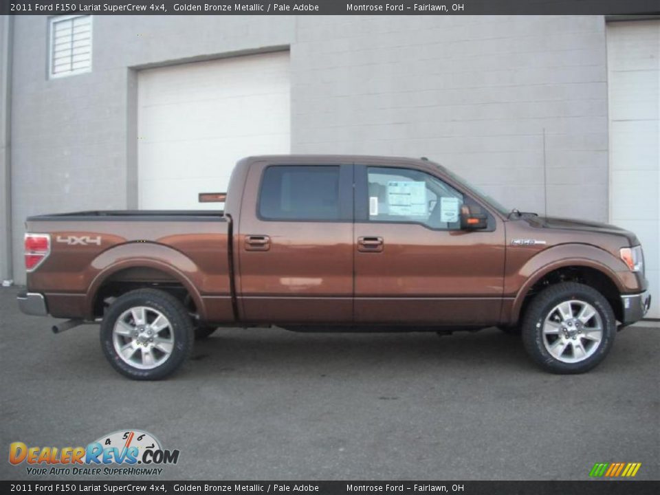 2011 Ford F150 Lariat SuperCrew 4x4 Golden Bronze Metallic / Pale Adobe Photo #4