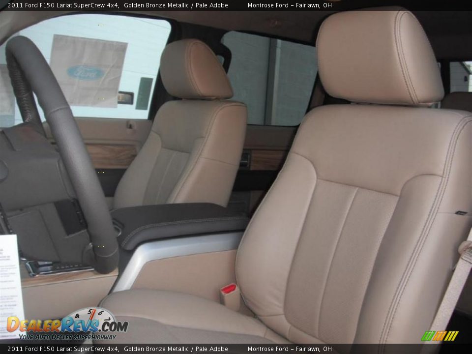 Pale Adobe Interior - 2011 Ford F150 Lariat SuperCrew 4x4 Photo #26