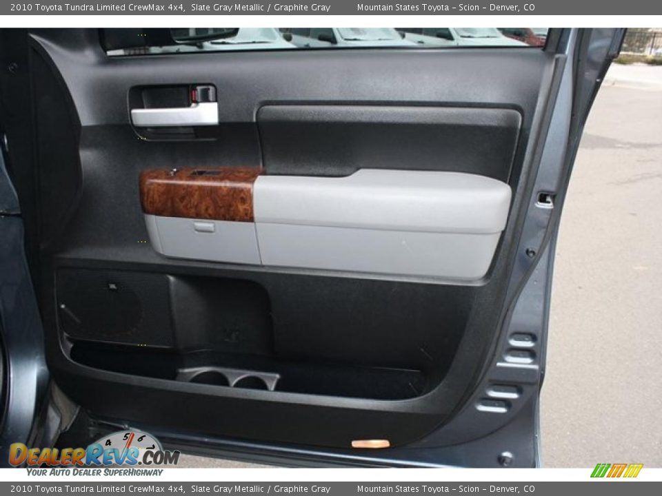 2010 Toyota Tundra Limited CrewMax 4x4 Slate Gray Metallic / Graphite Gray Photo #15