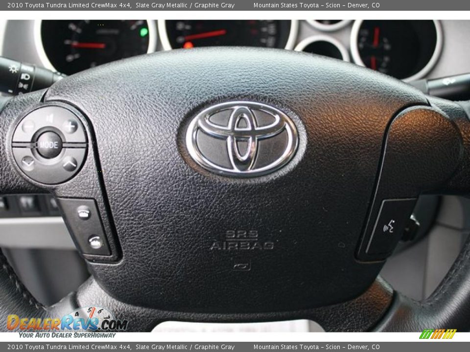 2010 Toyota Tundra Limited CrewMax 4x4 Slate Gray Metallic / Graphite Gray Photo #16