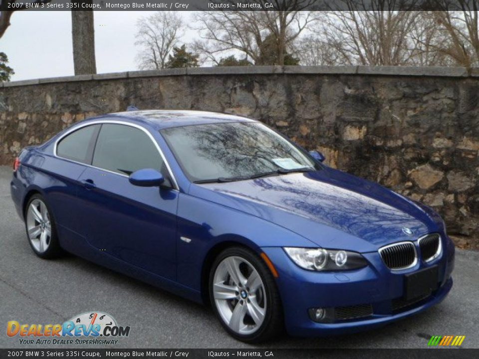 2007 BMW 3 Series 335i Coupe Montego Blue Metallic / Grey Photo #1