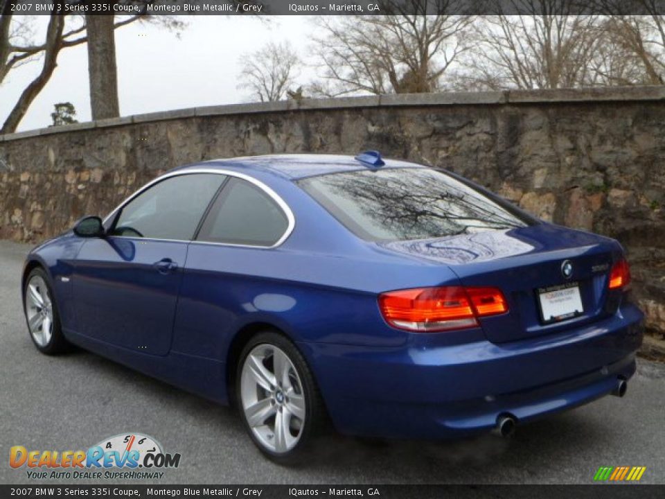 2007 BMW 3 Series 335i Coupe Montego Blue Metallic / Grey Photo #4
