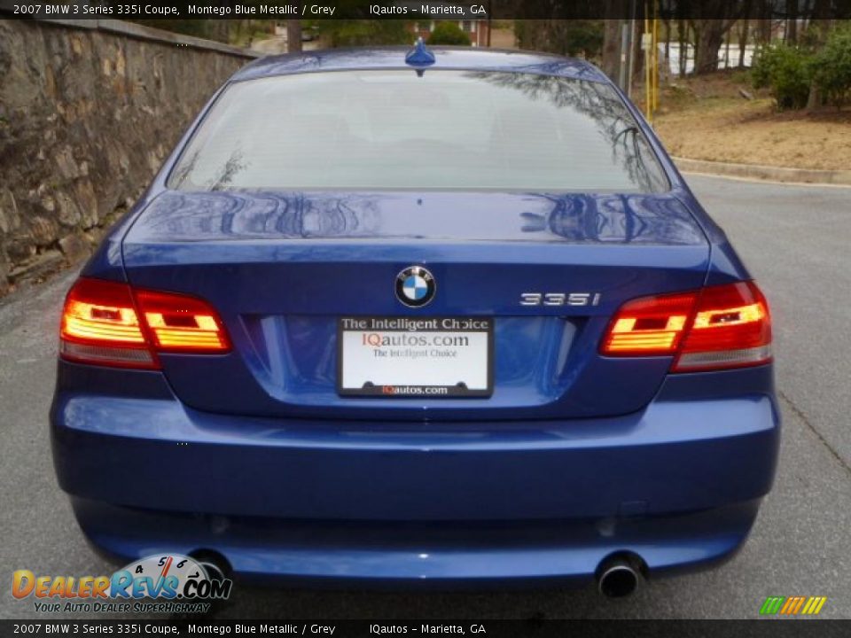 2007 BMW 3 Series 335i Coupe Montego Blue Metallic / Grey Photo #5