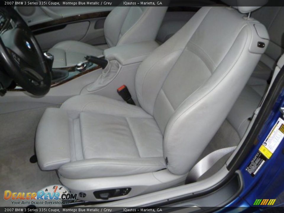 2007 BMW 3 Series 335i Coupe Montego Blue Metallic / Grey Photo #7