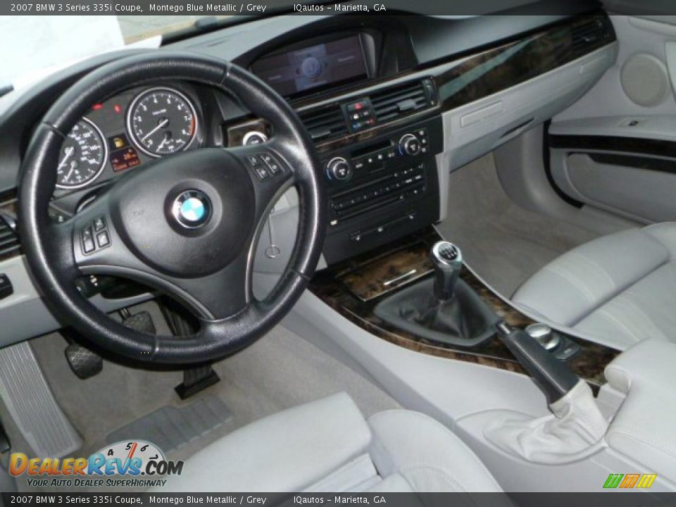 2007 BMW 3 Series 335i Coupe Montego Blue Metallic / Grey Photo #8