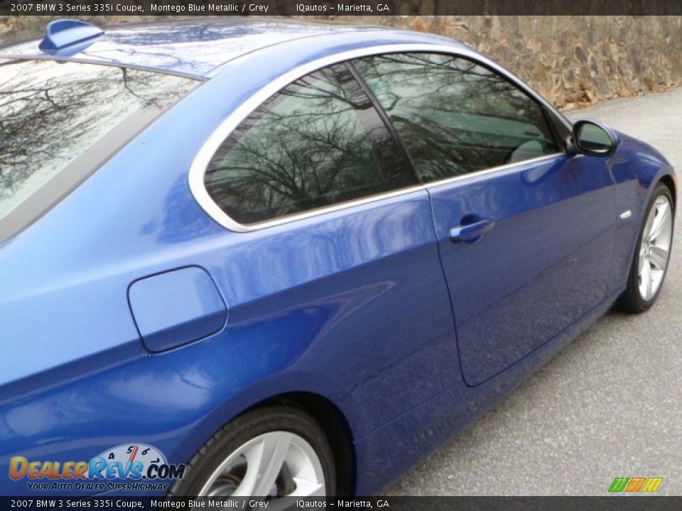 2007 BMW 3 Series 335i Coupe Montego Blue Metallic / Grey Photo #12