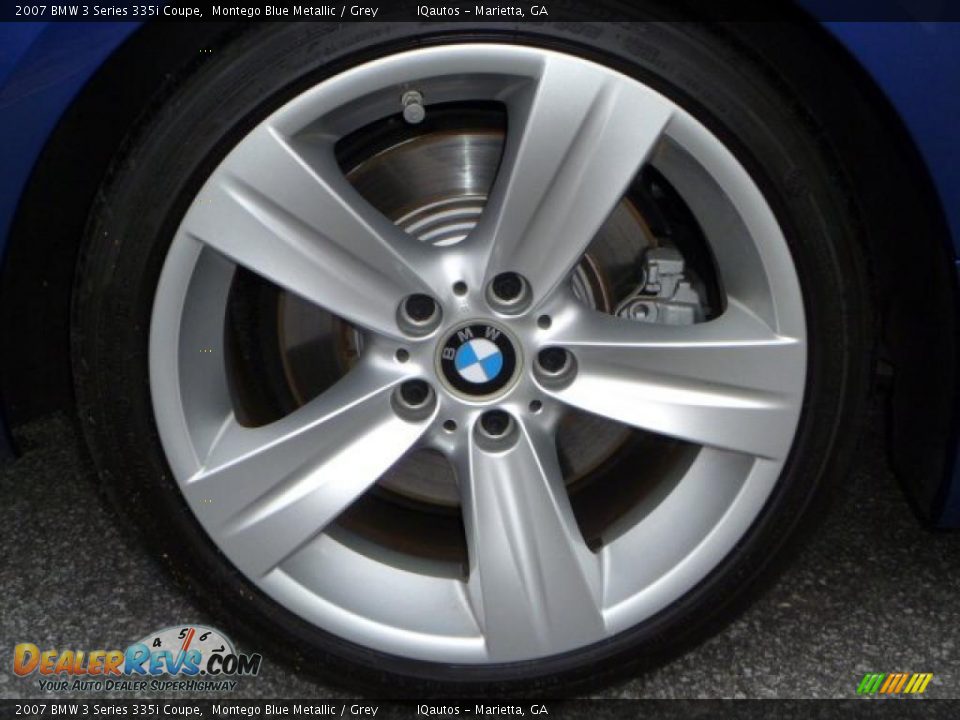 2007 BMW 3 Series 335i Coupe Montego Blue Metallic / Grey Photo #13