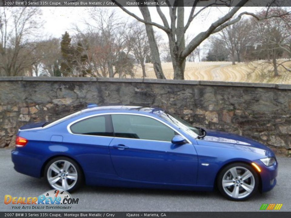2007 BMW 3 Series 335i Coupe Montego Blue Metallic / Grey Photo #14