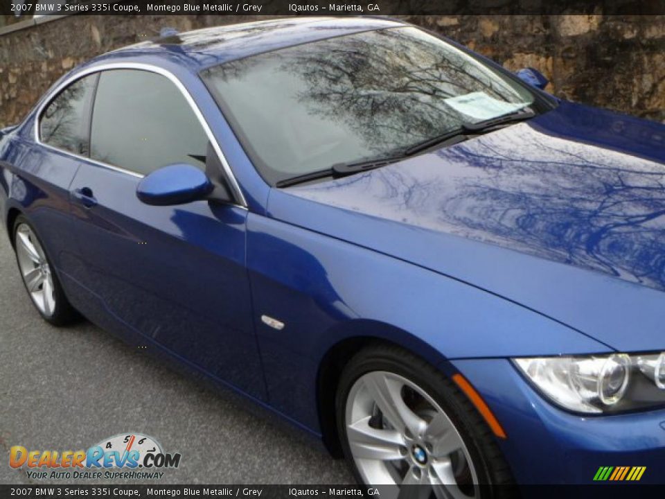 2007 BMW 3 Series 335i Coupe Montego Blue Metallic / Grey Photo #15