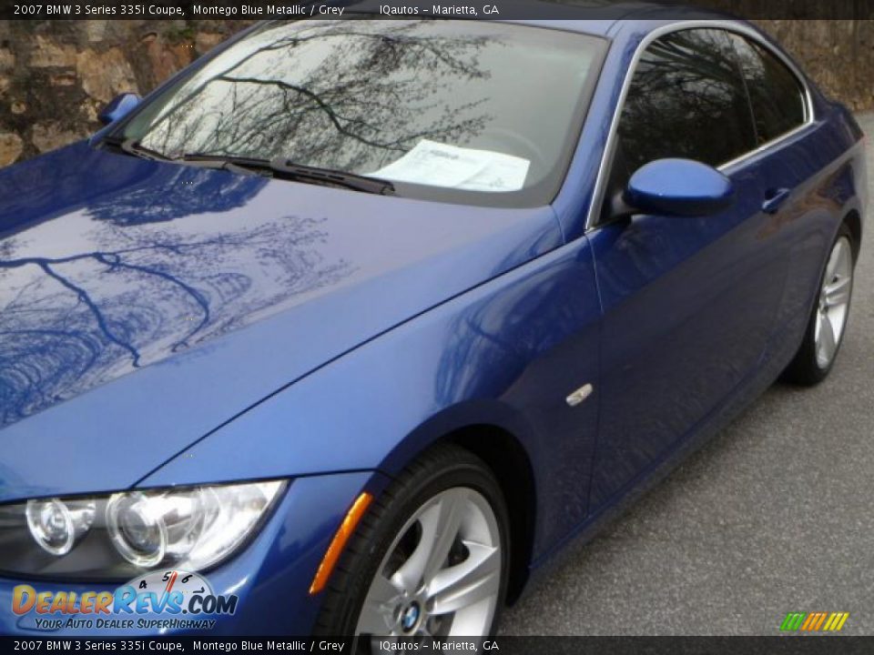 2007 BMW 3 Series 335i Coupe Montego Blue Metallic / Grey Photo #21
