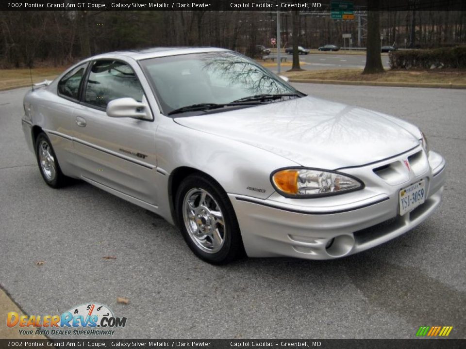 2002 Pontiac Grand Am GT Coupe Galaxy Silver Metallic / Dark Pewter Photo #6