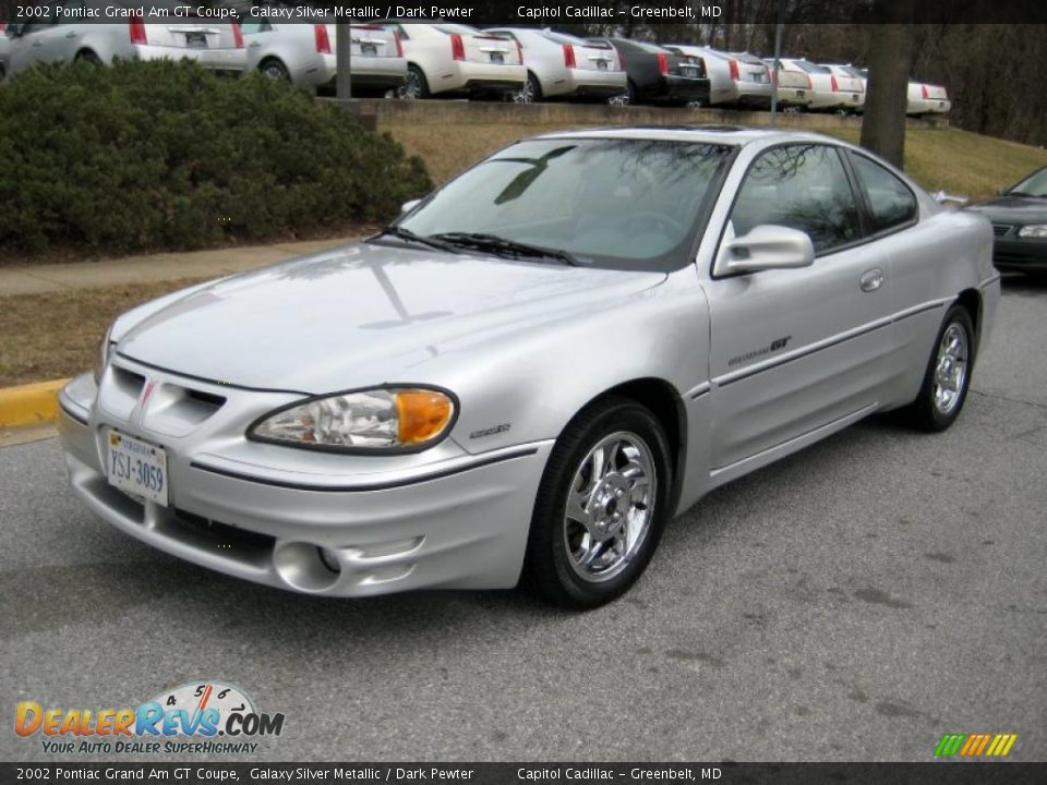 2002 Pontiac Grand Am GT Coupe Galaxy Silver Metallic / Dark Pewter Photo #8