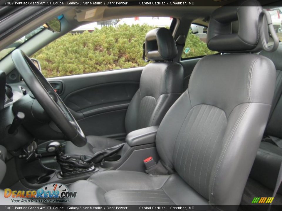 Dark Pewter Interior - 2002 Pontiac Grand Am GT Coupe Photo #11