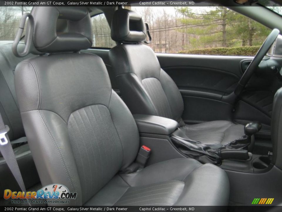 Dark Pewter Interior - 2002 Pontiac Grand Am GT Coupe Photo #12