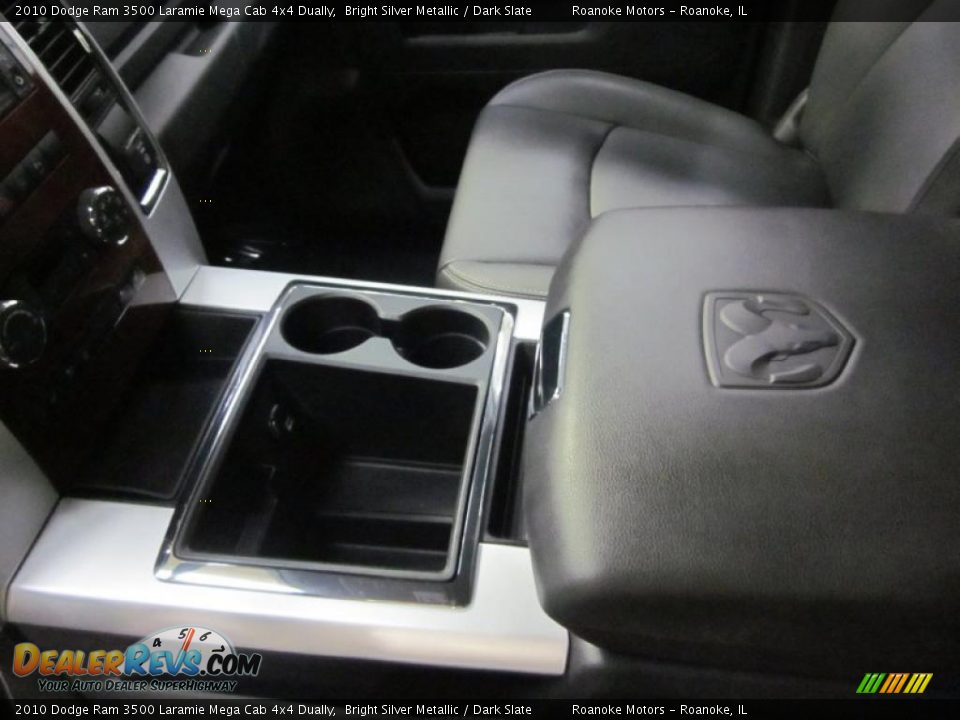 2010 Dodge Ram 3500 Laramie Mega Cab 4x4 Dually Bright Silver Metallic / Dark Slate Photo #7