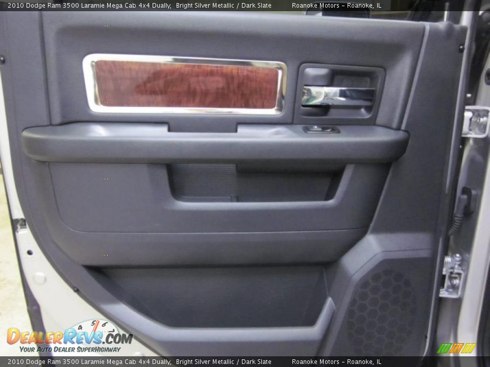 2010 Dodge Ram 3500 Laramie Mega Cab 4x4 Dually Bright Silver Metallic / Dark Slate Photo #21
