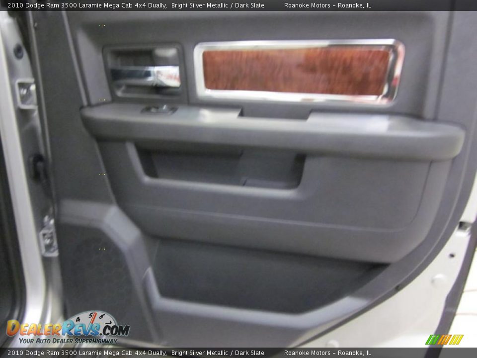 2010 Dodge Ram 3500 Laramie Mega Cab 4x4 Dually Bright Silver Metallic / Dark Slate Photo #23