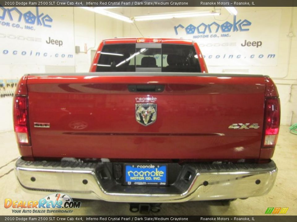 2010 Dodge Ram 2500 SLT Crew Cab 4x4 Inferno Red Crystal Pearl / Dark Slate/Medium Graystone Photo #2