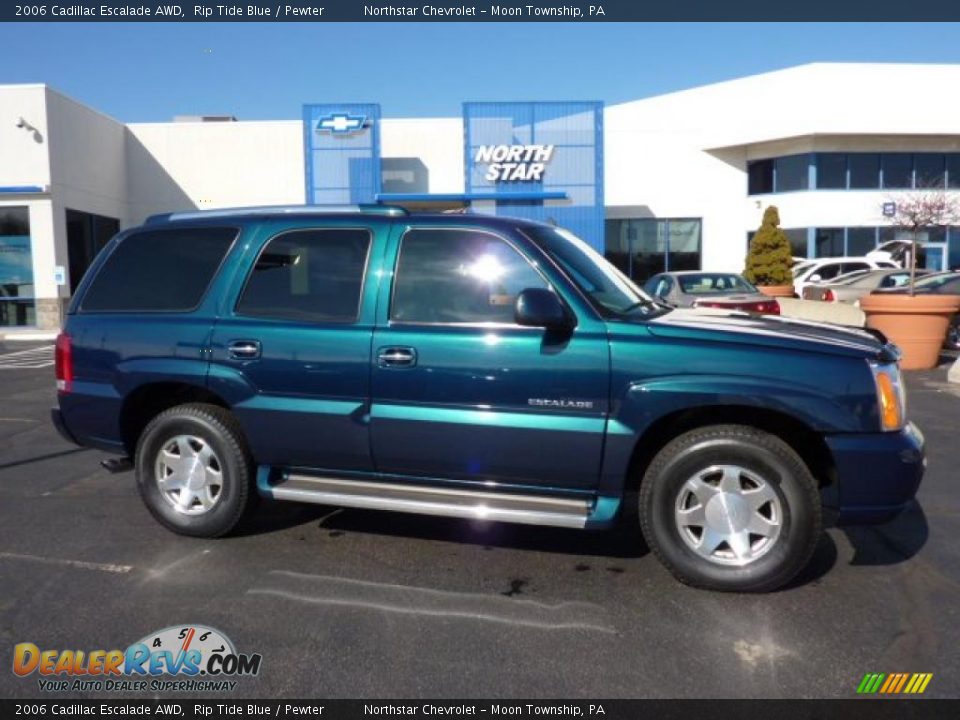 2006 Cadillac Escalade AWD Rip Tide Blue / Pewter Photo #1