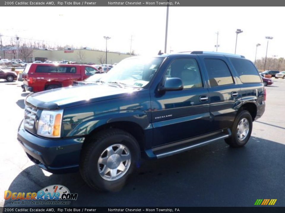 2006 Cadillac Escalade AWD Rip Tide Blue / Pewter Photo #3