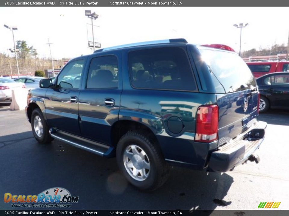 2006 Cadillac Escalade AWD Rip Tide Blue / Pewter Photo #5