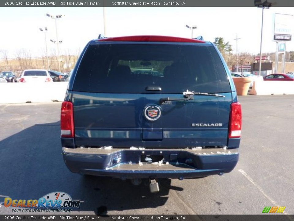 2006 Cadillac Escalade AWD Rip Tide Blue / Pewter Photo #6