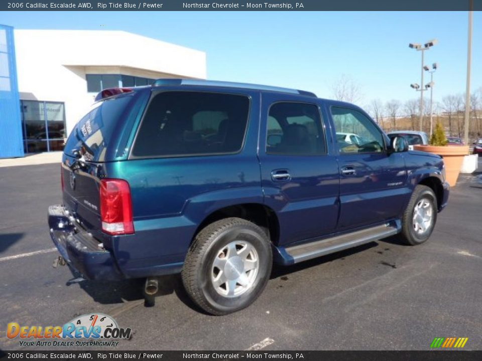 2006 Cadillac Escalade AWD Rip Tide Blue / Pewter Photo #10