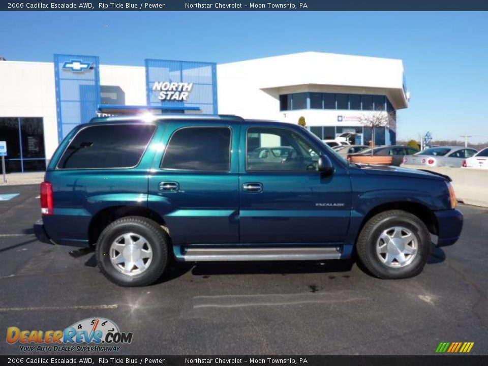 2006 Cadillac Escalade AWD Rip Tide Blue / Pewter Photo #11