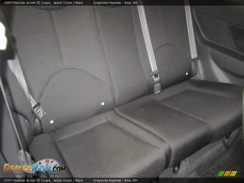 Black Interior - 2007 Hyundai Accent SE Coupe Photo #20