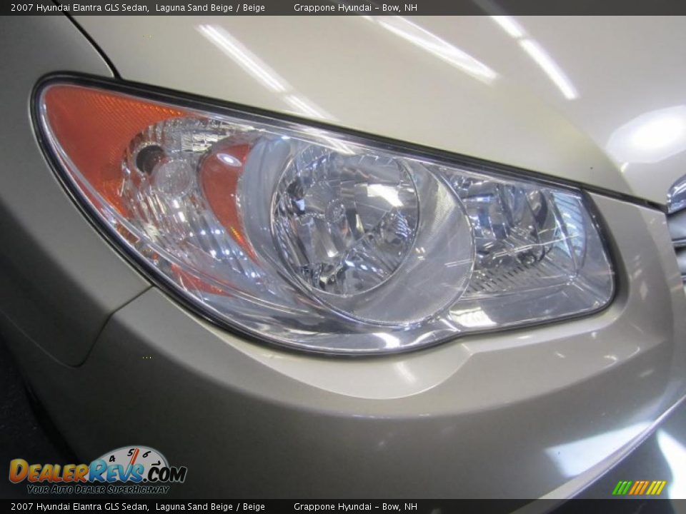 2007 Hyundai Elantra GLS Sedan Laguna Sand Beige / Beige Photo #6