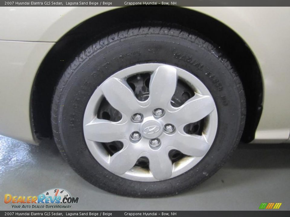 2007 Hyundai Elantra GLS Sedan Laguna Sand Beige / Beige Photo #8