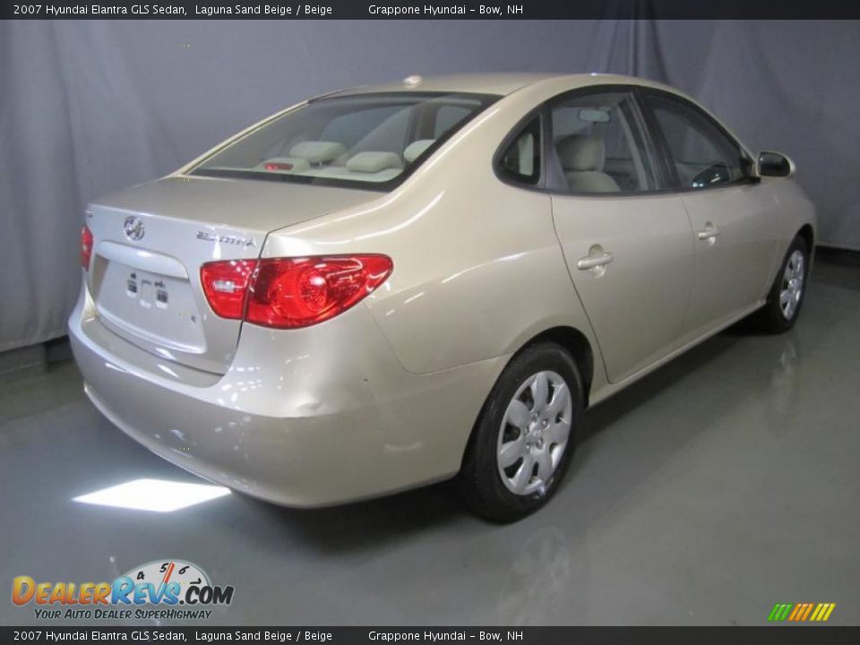 2007 Hyundai Elantra GLS Sedan Laguna Sand Beige / Beige Photo #11