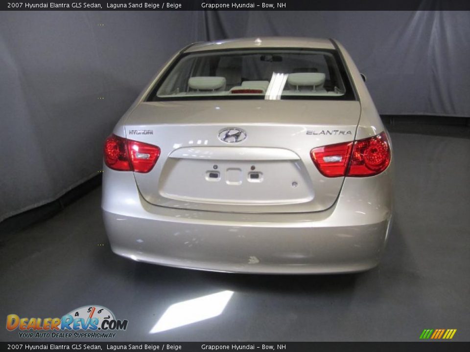 2007 Hyundai Elantra GLS Sedan Laguna Sand Beige / Beige Photo #12