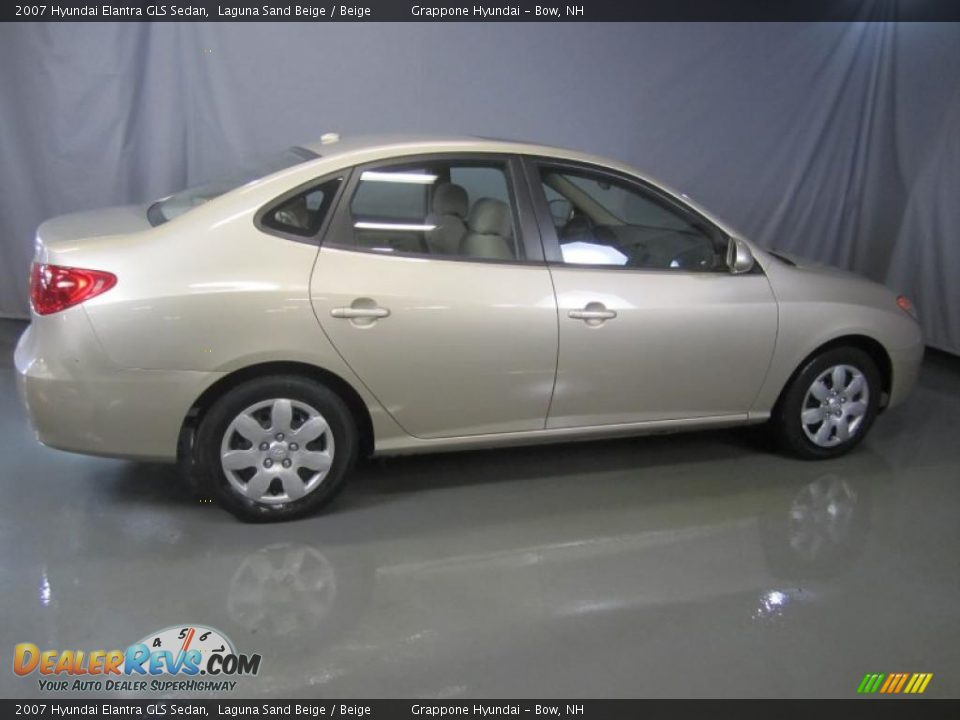 2007 Hyundai Elantra GLS Sedan Laguna Sand Beige / Beige Photo #13