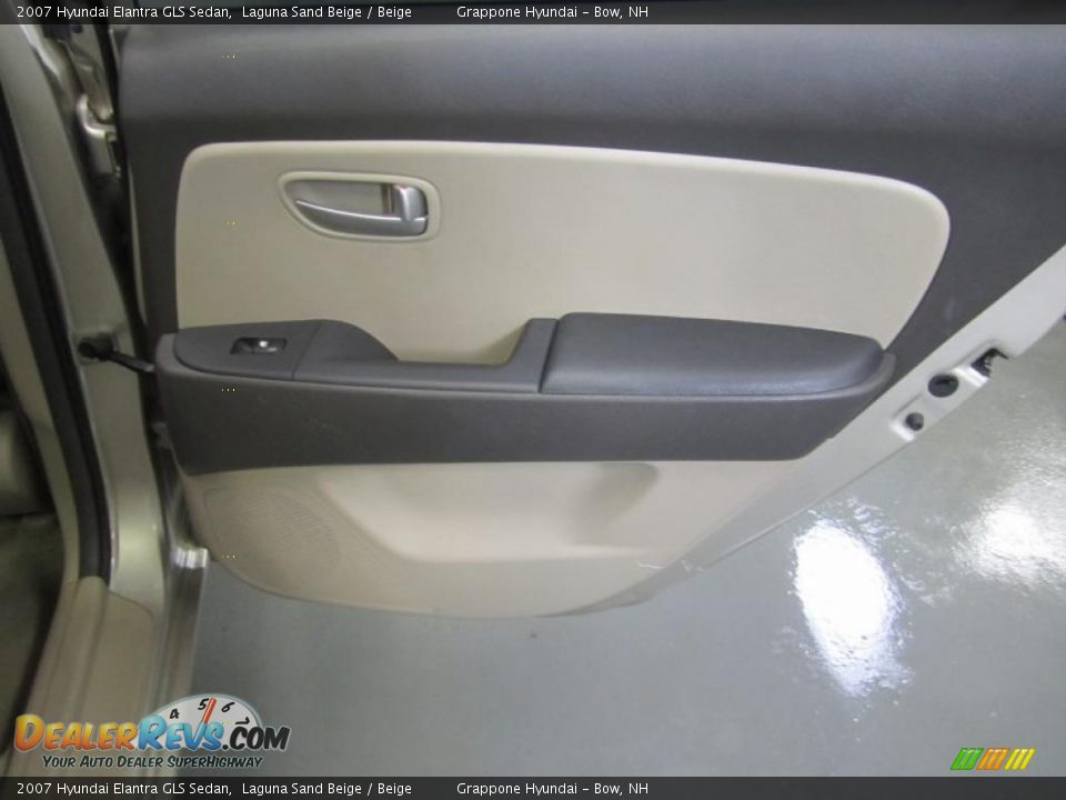 2007 Hyundai Elantra GLS Sedan Laguna Sand Beige / Beige Photo #21